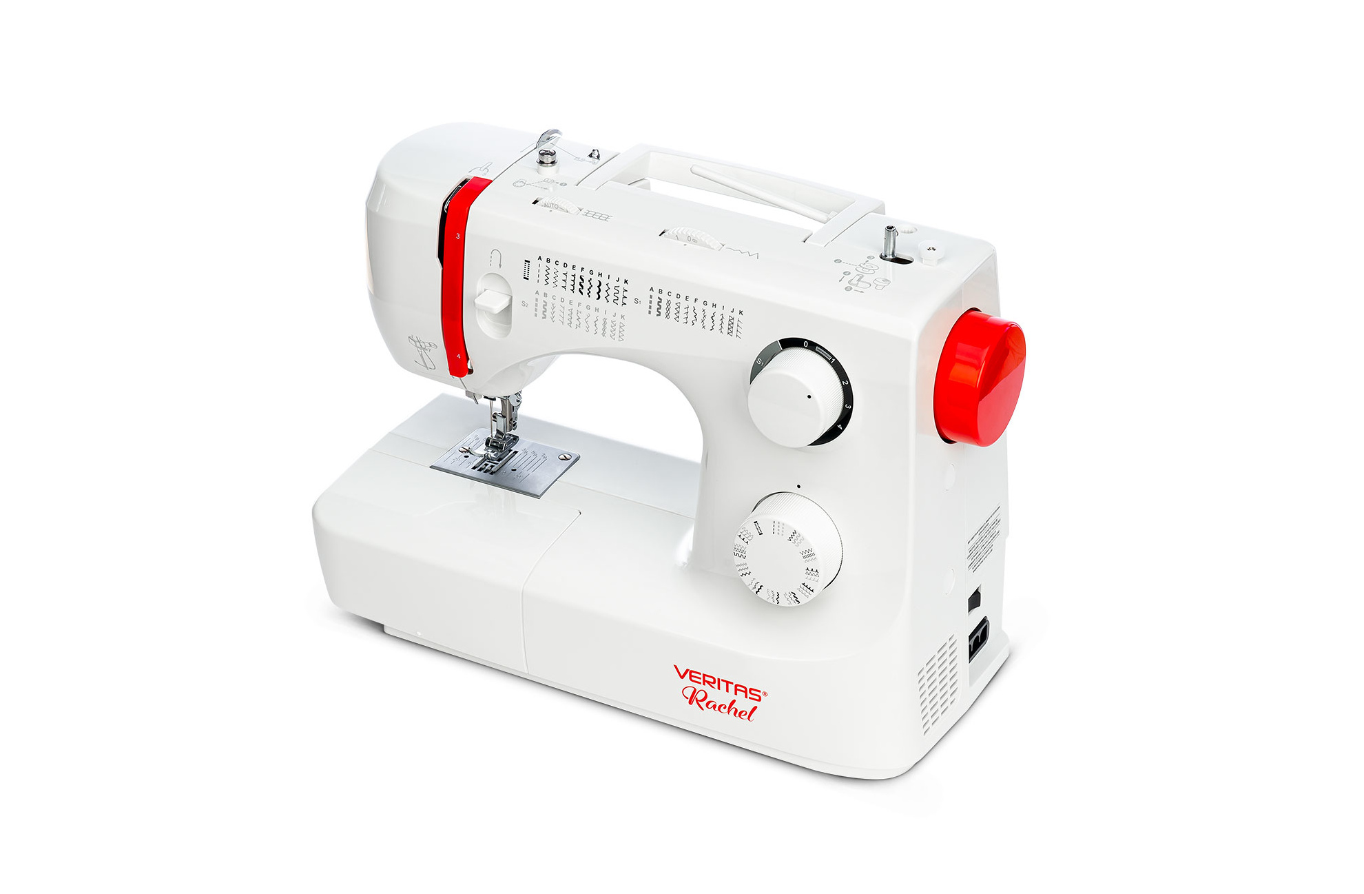 Photo d'une machine à coudre VERITAS Rachel gros plan